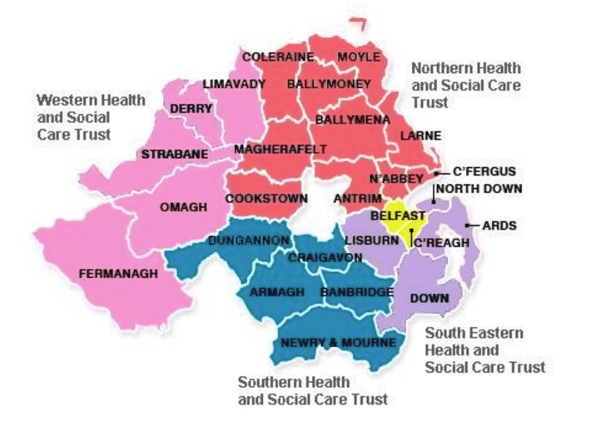 Trust map regions